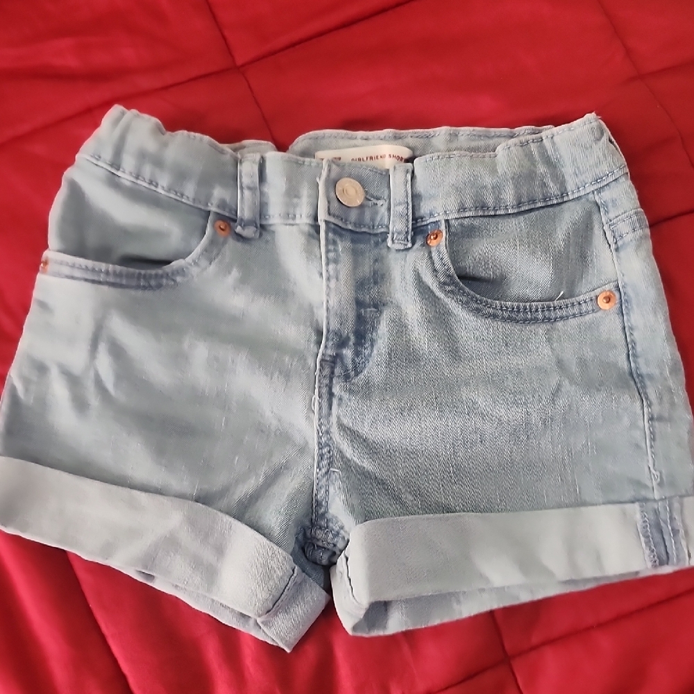 Levi's Light Blue Jean Shorts for Kids